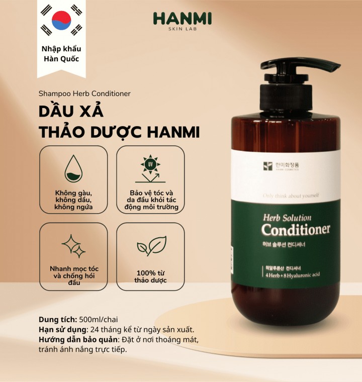 DẦU XẢ THẢO DƯỢC HANMI 8 TRONG 1 DETOX TÓC